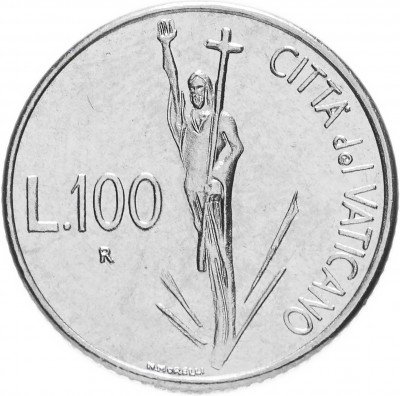 Купить Ватикан 100 лир 1991