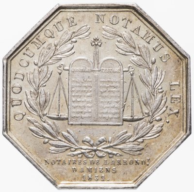 Купить Жетон нотариальный "Нотариусы XIX века. «Что бы мы не написали, это закон» "