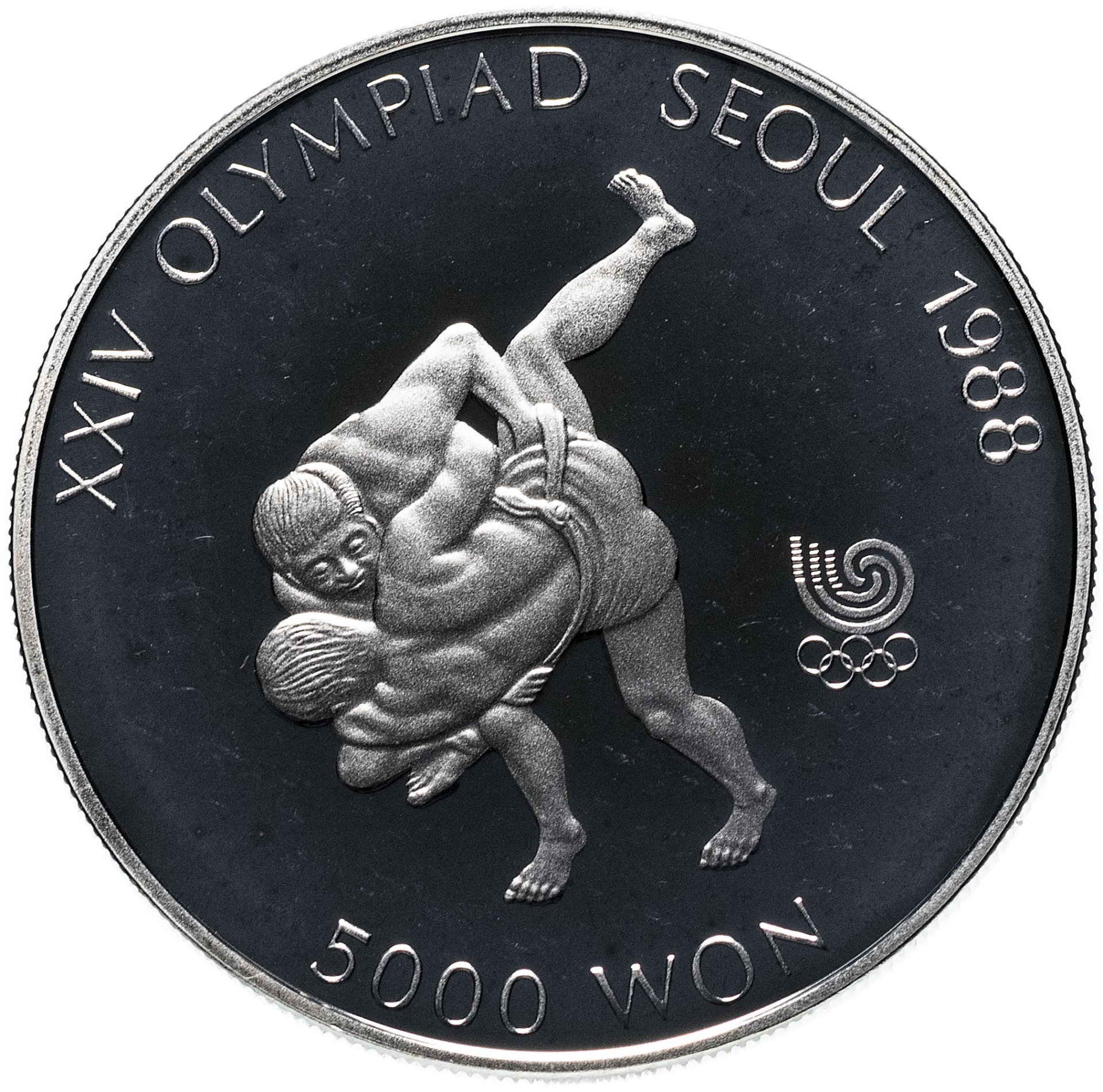 Монета южная Корея 5000 вон (won) 1988 