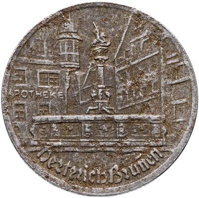 купить Германия "Ротенбург-об-дер-Таубер" 25 пфеннигов 1921 нотгельд "Фонтан Гертериха"