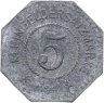 Купить Германия, Эрштейн 5 пфеннигов 1917