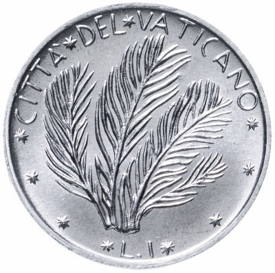 купить Ватикан 1 лира (lira) 1975
