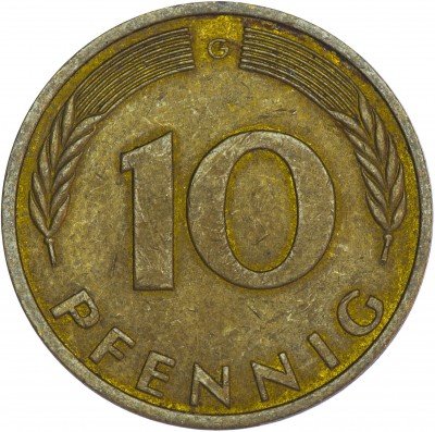 купить Германия 10 пфеннигов 1991