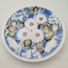 Купить Блюдо сервировочное круглой формы, украшенное цветочным декором, фарфор, деколь, Краснодарский фарфорово-фаянсовый завод «Чайка», СССР, 1970-1990 гг.