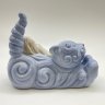 Купить Статуэтка "Девочка, спящая на котенке", фарфор, Европа, 2006-2007 гг.