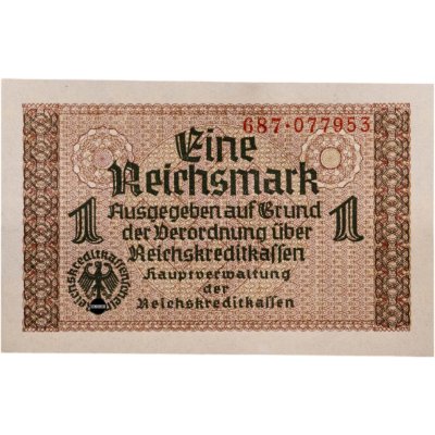 купить Германия 1 рейхсмарка (reichsmark) 1940-1945 "Немецкие оккупационные территории"