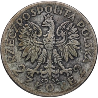 Купить Польша 2 злотых (zlote) 1934  Королева Ядвига