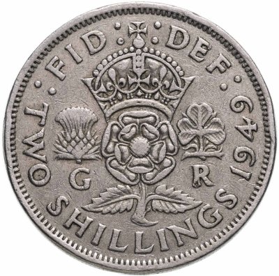 купить Великобритания 2 шиллинга (флорин) 1949