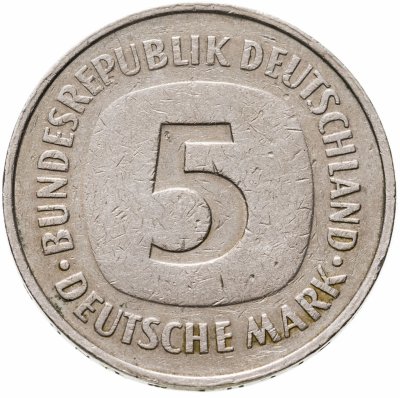 купить Германия 5 марок 1975 G знак монетного двора: "G" - Карлсруэ