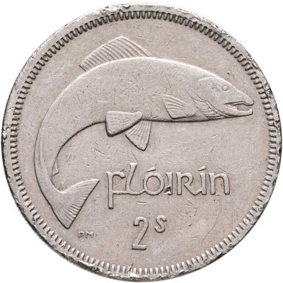 купить Ирландия 2 шиллинга (флорин, shillings) 1966