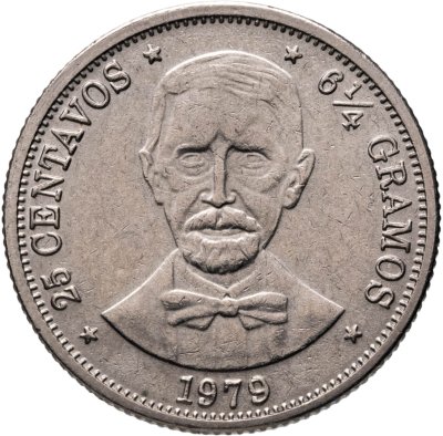 купить Доминикана 25 сентаво (centavos) 1979
