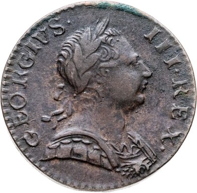 купить Великобритания 1/2 пенни 1771