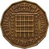 Купить Великобритания 3 пенса (pence) 1962