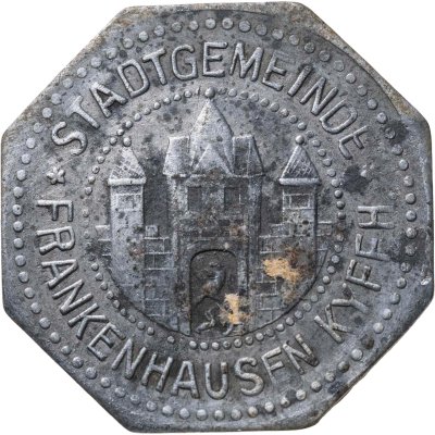 купить Германия (нотгельды) 10 пфеннигов 1917 "Город Франкенхаузен"