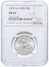 Купить Полтинник (50 копеек) 1925 ПЛ в слабе NGC MS63