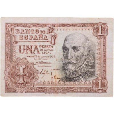 купить Испания 1 песета 1953