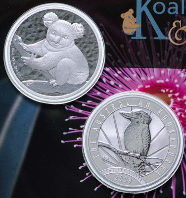 купить Австралия набор 1 доллар 2009 «Коала и Кукабарра» из 2 монет