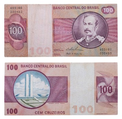купить Бразилия 100 крузейро 1981-1984