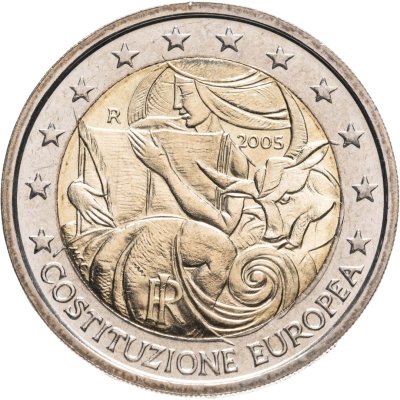 купить Италия 2 евро (euro) 2005 "Годовщина принятия конституции Европейского Союза"