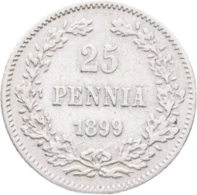 купить 25 пенни (pennia) 1899 L Российская Финляндия
