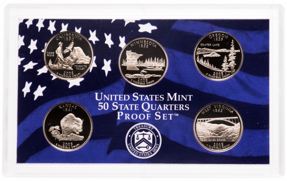 купить США набор монет "Штаты Америки" 2005 (S)