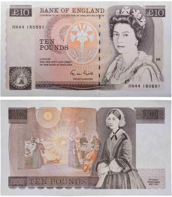 купить Великобритания 10 фунтов 1981