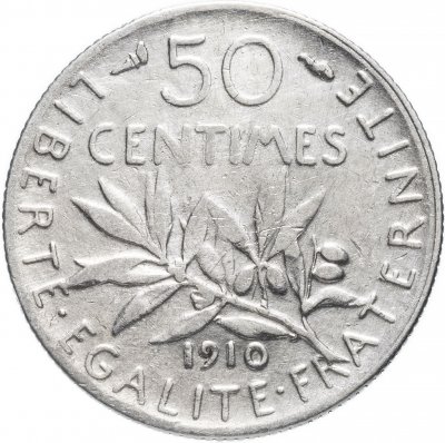 Купить Франция 50 сантимов 1910