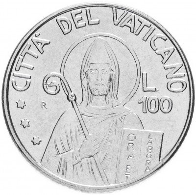 Купить Ватикан 100 лир 1990