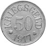 Купить Германия, Герольцхофен 50 пфеннигов 1917
