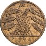 Купить Германия  10 пфеннигов (рентенпфеннигов, rentenpfennig) 1924 знак монетного двора "A" — Берлин