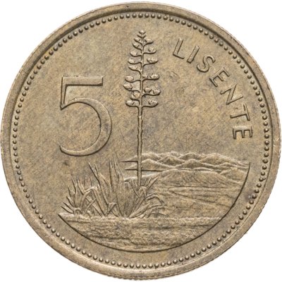купить Лесото 5 лисенте (lisente) 1979