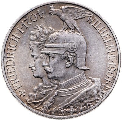 купить Германия (Империя) 2 марки (mark) 1901 200 лет Пруссии