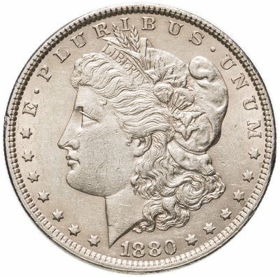 купить США 1 доллар (dollar) 1880 Доллар Моргана Без отметки монетного двора