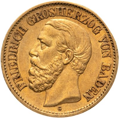 купить Германская империя (Баден) 10 марок (mark) 1881