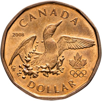 купить Канада 1 доллар (dollar) 2008 "XXIX летние Олимпийские игры, Пекин 2008"