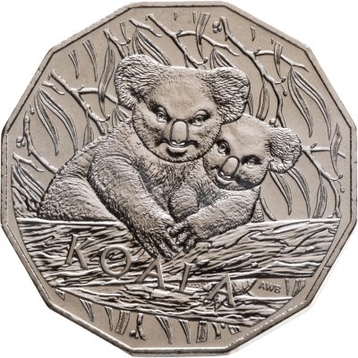 купить Австралия 50 центов 2025 "Коала" в коинкарте