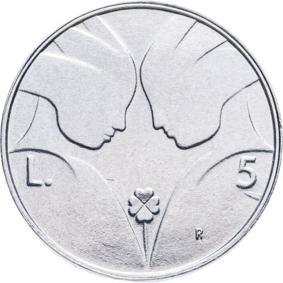 Купить Сан-Марино 5 лир (lire) 1990 Шестнадцать веков истории