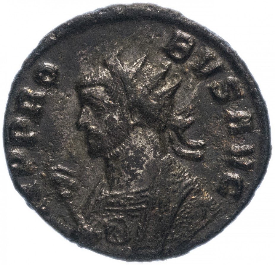 купить Римская Империя Проб 276–282 гг антониниан (реверс: шестиколонный храм, Рома сидит на троне)