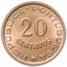 Купить Тимор (колония Португалии) 20 сентаво (centavos) 1970