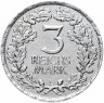 Купить Германия 3 рейхсмарки (reichsmark) 1925 E Тысячелетие Рейнской области (Рейнланда) "E" — Мульденхюттен