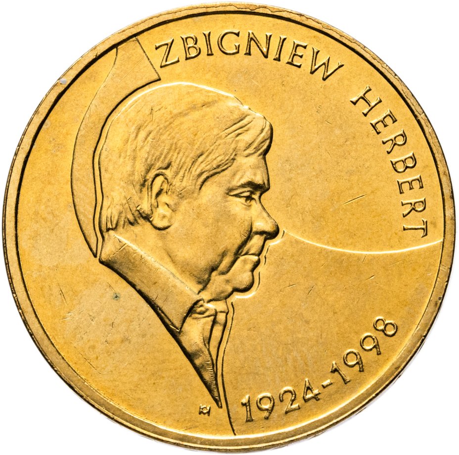 Купить Польша 2 злотых 2008 "Збигнев Херберт (Zbigniew Herbert)"