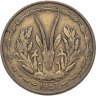 Купить Французская Западная Африка и Того 25 франков (francs) 1957