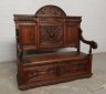 Купить Скамья с ящиком для хранения, дуб, резьба, Бельгия, 1900-1920 гг.