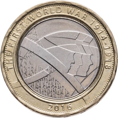 купить Великобритания 2 pounds (фунта) 2016 "100-летие с начала Первой мировой войны армия Великобритании"