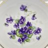 Купить Сухарница, украшенная цветочным декором и прорезныным бортом, фарфор, деколь, золочение, Германия, 1945-1960 гг.