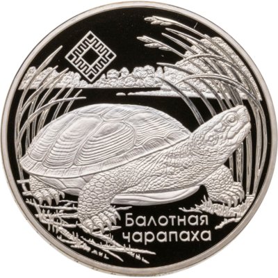 купить Беларусь 1 рубль 2010 "Средняя Припять. Болотная черепаха, Сальвиния плавающая"