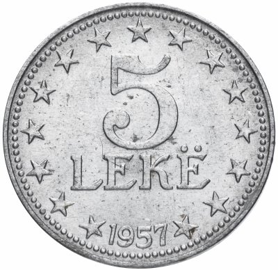 купить Албания 5 леков (leke) 1957