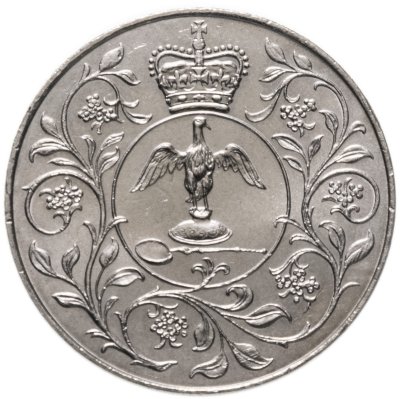 купить Великобритания 1 крона (25 новых пенсов) 1977 "25 лет правления Елизаветы II"