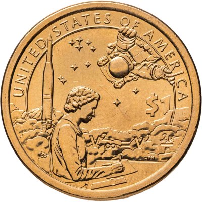 купить США 1 доллар 2019 "Индейцы в космической программе", Знак монетного двора "D" - Денвер