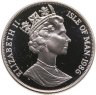 Купить Остров Мэн 1 крона 1986 "Чемпионат мира по футболу 1986, Мексика - карта"